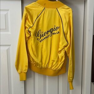 Giorgio Beverly Hills Women's Yellow Varsity Jacket